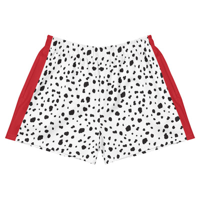 Dalmatian Short Shorts with Red Trim