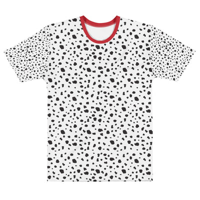 Dalmatian T-Shirt with Red Trim