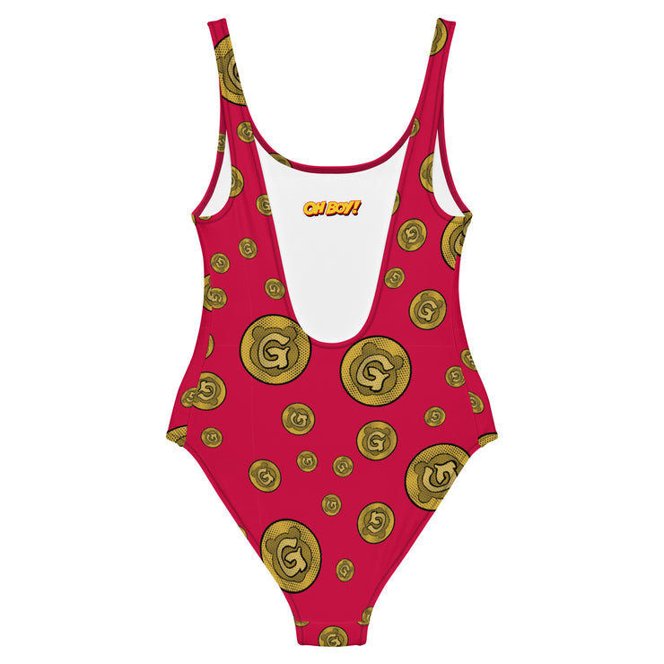 Gummi Red One-Piece Swimsuit