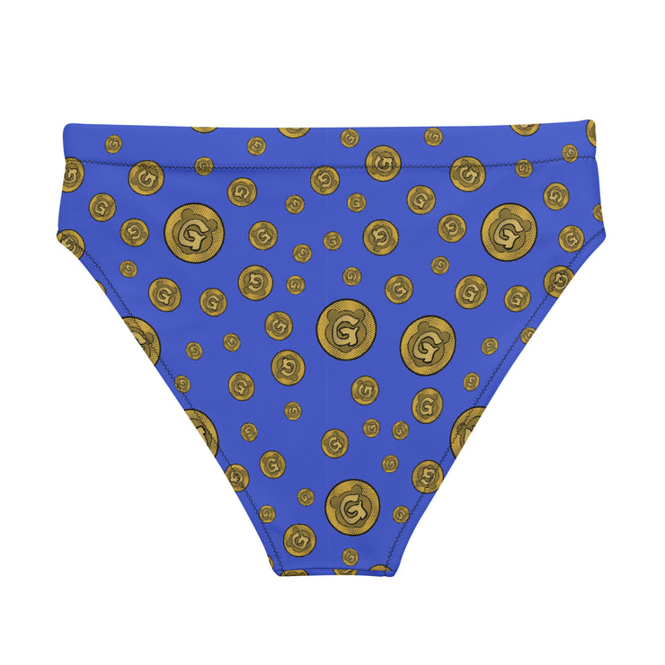 Gummi Blue High Rise Recycled Bikini Bottom