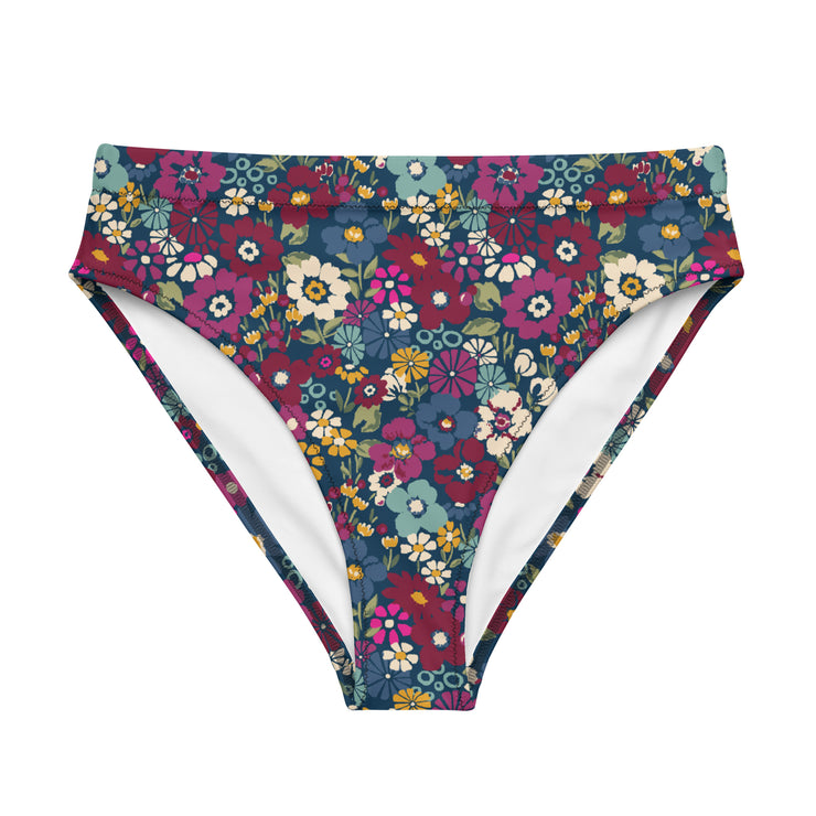 London Floral High Rise Recycled Bikini Bottom