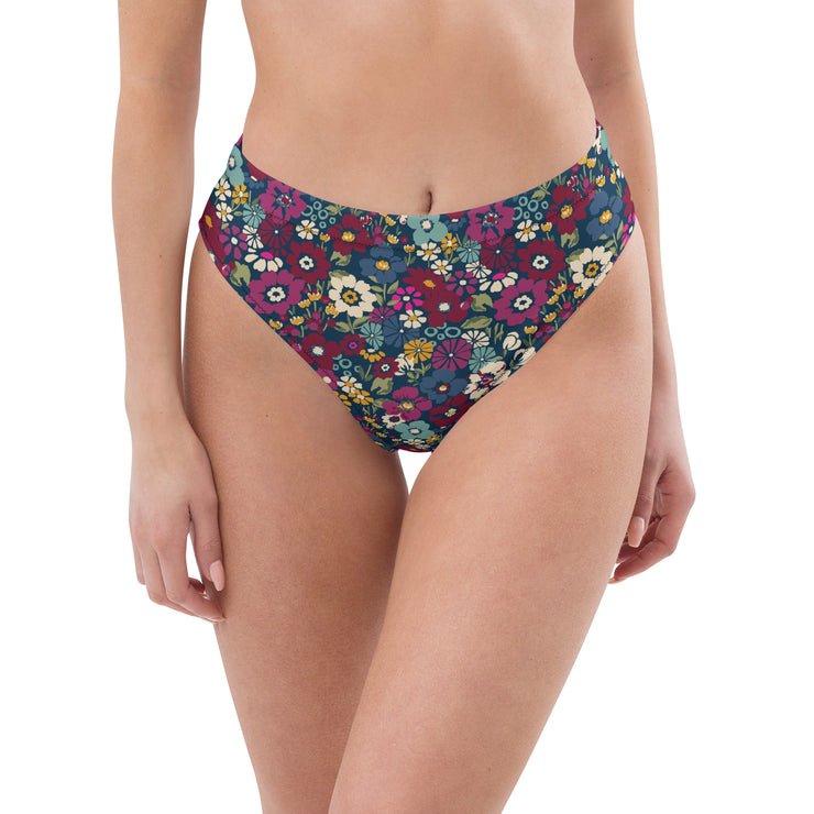 London Floral High Rise Recycled Bikini Bottom