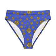 Gummi Blue High Rise Recycled Bikini Bottom