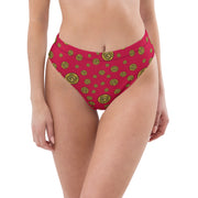 Gummi Red High Rise Recycled Bikini Bottom