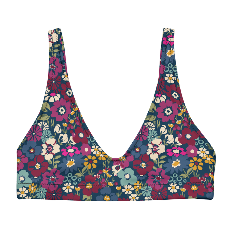 London Floral Recycled Bikini Top