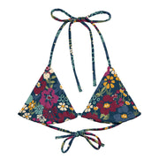 London Floral Recycled String Bikini Top