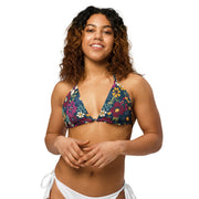 London Floral Recycled String Bikini Top