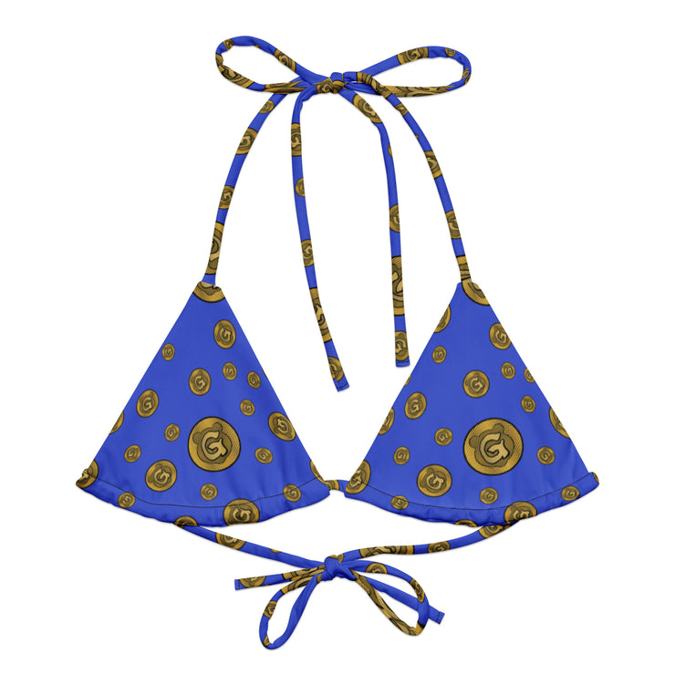 Gummi Blue Recycled String Bikini Top