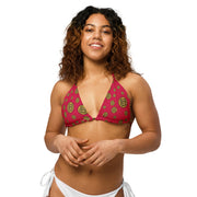 Gummi Red Recycled String Bikini Top