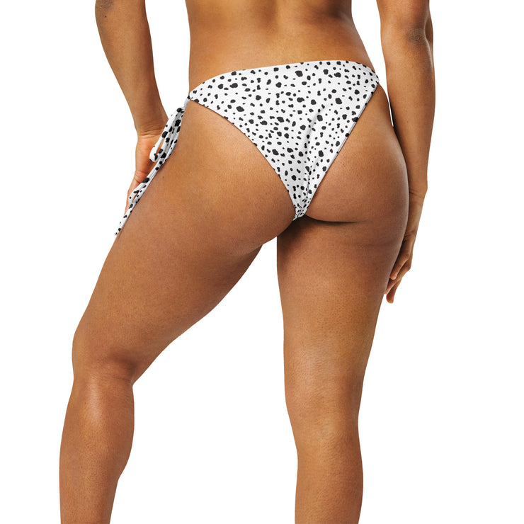 Dalmatian Recycled String Bikini Bottom