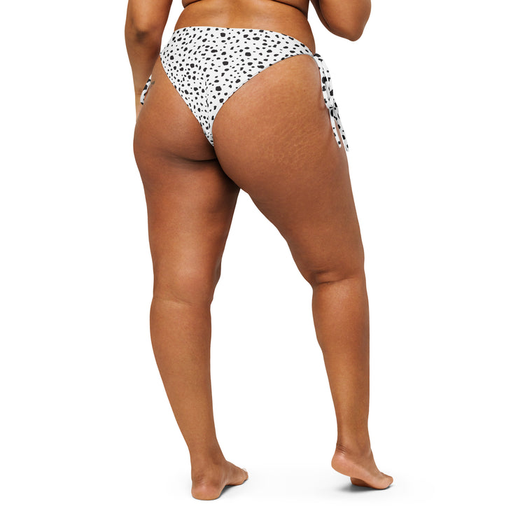 Dalmatian Recycled String Bikini Bottom