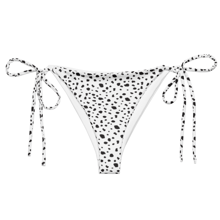 Dalmatian Recycled String Bikini Bottom