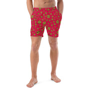 Gummi Red Recycled Swim Trunks