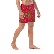 Gummi Red Recycled Swim Trunks