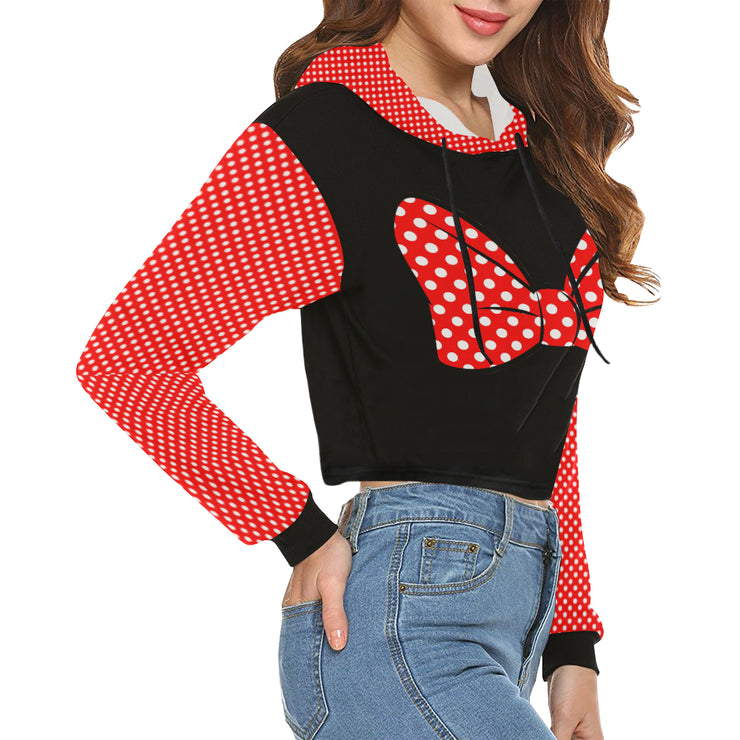 Bow Cropped Hoodie