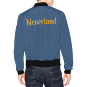 Neverland Mens Blue Bomber Jacket