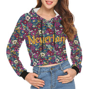 Neverland Floral Cropped Hoodie