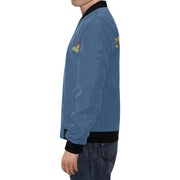 Neverland Mens Blue Plus Size Bomber Jacket
