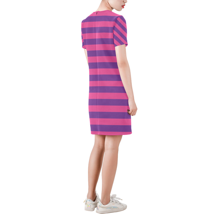 Cheshire Stripe T-Shirt Dress