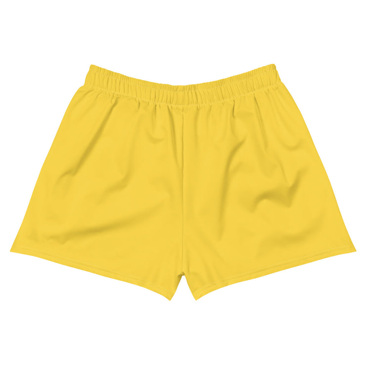 Oh Boy! Signature Yellow Womens Athletic Short Shorts