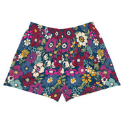 London Floral Womens Athletic Short Shorts