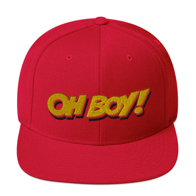 Oh Boy! Signature Red Snapback Hat