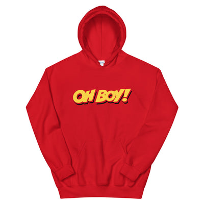 Oh Boy! Signature Unisex Red Hoodie