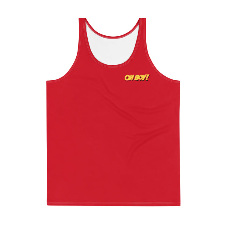 Oh Boy! Signature Mens Red Tank Top