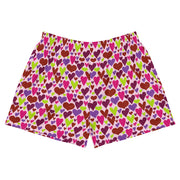 Queen of Hearts Womens Athletic Short Shorts