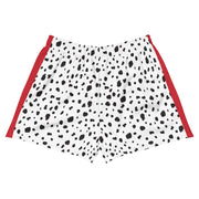 Dalmatian Short Shorts with Red Trim