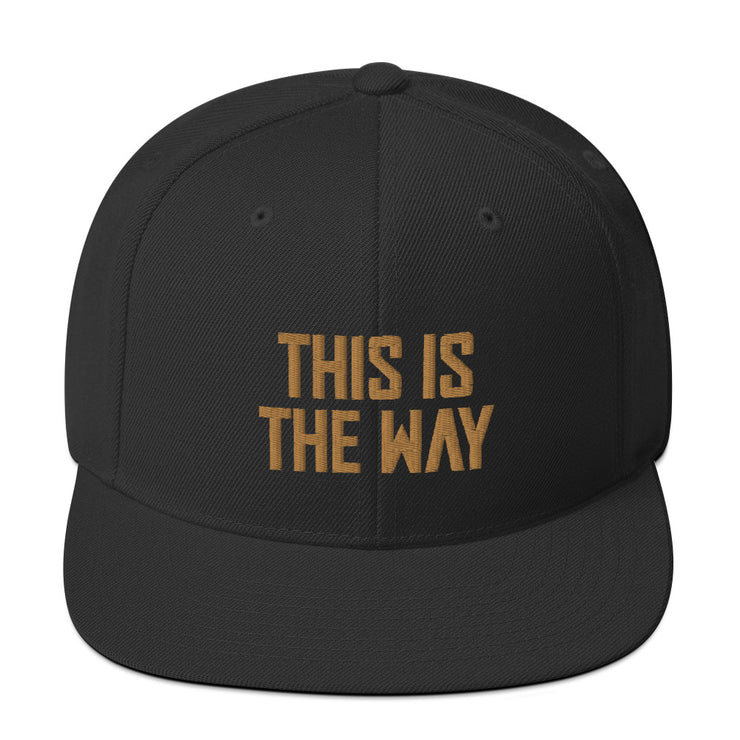 This Is The Way Black Snapback Hat